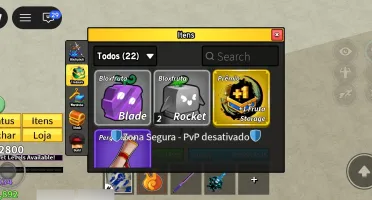 Vendo uma conta de blox fruits parada que deixei de usar