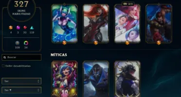 [PLATINA 1] [321 SKINS] [4 ULTIMATES & 3 MÍTICAS][LEVEL 491]