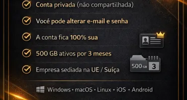 ☁️pCloud 500 GB–Conta Privada–Garantia 30Dias–Trimestral⚡📫
