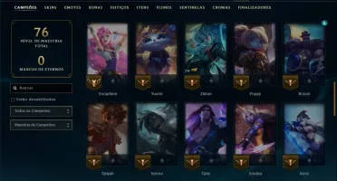Prata 1 com 60 Champs e 46 Skins ( MAIN SUP )
