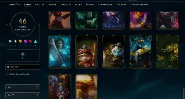 Prata 1 com 60 Champs e 46 Skins ( MAIN SUP )