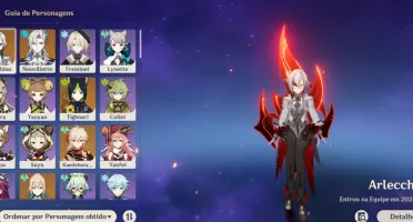 Conta Genshin Impact Neuvillette+Kazuha+Bis+Arlecchino C1 ✨✨