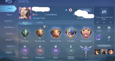 CONTA MOBILE LEGENDS