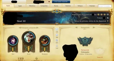 Conta League of Legends!
