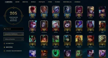 Conta League of Legends Platina IV