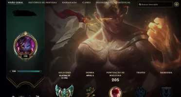 Conta League of Legends Platina IV