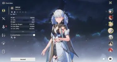 Wuthering Waves - Conta - Jinshi & Jiyan + Arma - Ar 45