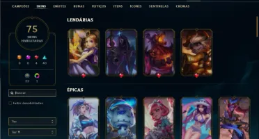 Conta Unrnaked com 95 Champs e 75 Skins + 2 RARAS