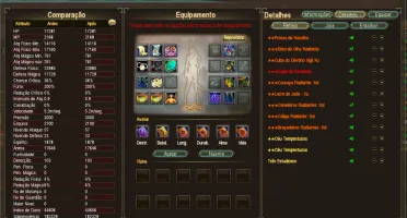 Pacotão de contas PERFECT WORLD - Full R8 UP3