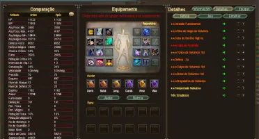 Pacotão de contas PERFECT WORLD - Full R8 UP3