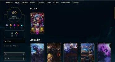 Prata 4 com 80 Champs e 49 Skins ( ADC / MID / TOP )