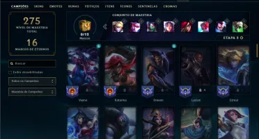Prata 4 com 80 Champs e 49 Skins ( ADC / MID / TOP )