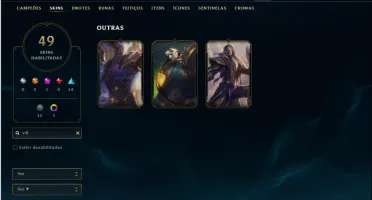 Prata 4 com 80 Champs e 49 Skins ( ADC / MID / TOP )