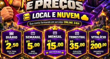 Clash Of Clans Bot: Auto Farm + Vila Full mensal de R$15,00