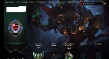 CONTA PLATINA 5 - 44 CHAMP - 11 SKINS