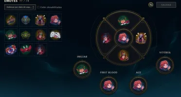 CONTA PLATINA 5 - 44 CHAMP - 11 SKINS