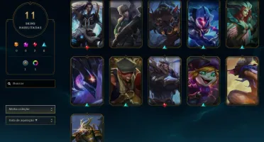 CONTA PLATINA 5 - 44 CHAMP - 11 SKINS