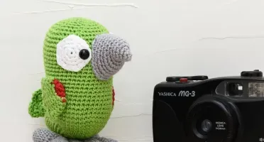 Papagaio Alegre em Amigurumi