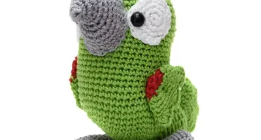 Papagaio Alegre em Amigurumi