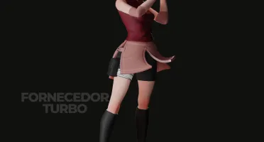 Sakura Haruno 3D - Arquivo .Stl Para Impressão 3D