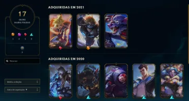 Conta Ouro 4 17 skins habilitadas E muitos espólios