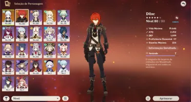 Ar 48 - Diluc / Ayaka / QiQi - Jade / Tumulo / Black Sword