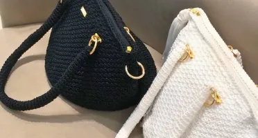 Bolsa Tote Bag em Crochê com Forro e Bolso