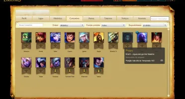 Conta lvl 22 + 16 Champions +3150 ip