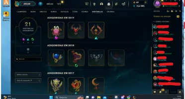Conta League of Legends + valorant + wild