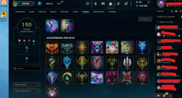 Conta League of Legends + valorant + wild