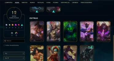 Diamante 4 com 40 Champs e 12 Skins