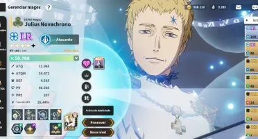 Conta black clover M com Rei mago