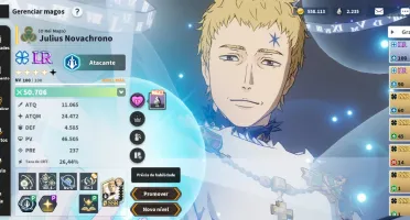 Conta black clover M com Rei mago