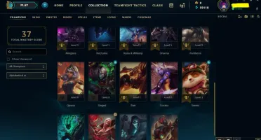 CONTA UNRANKED, 22K DE EA, 24 CAMPEÕES E SKINS