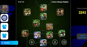 Conta eFootball Mobile Com Força Coletiva Absurdo Pra Compet