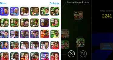 Conta eFootball Mobile Com Força Coletiva Absurdo Pra Compet