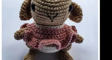 filhinha coelha popsom amigurumi