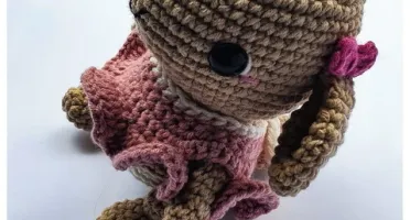 filhinha coelha popsom amigurumi