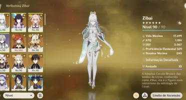 Zibai C2 + Linnea C2 + Mavuika C2 + 165 desejos+