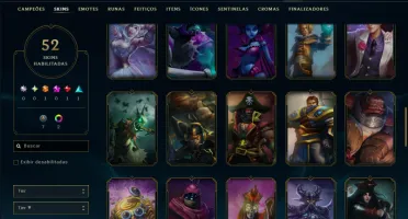 Diamante 2 com 60 Champs e 52 Skins