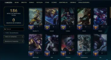 Diamante 2 com 60 Champs e 52 Skins