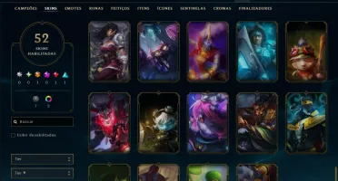 Diamante 2 com 60 Champs e 52 Skins