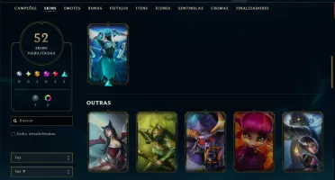 Diamante 2 com 60 Champs e 52 Skins