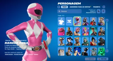 Conta Fortnite | 96 Skins | Pink Ranger | Entrega automática