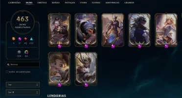 Conta Platina 1, 460 Skins