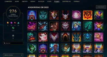 Conta Platina 1, 460 Skins