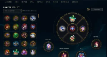 Conta Platina 1, 460 Skins
