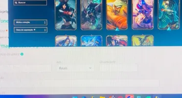 Venda conta league off legends atual ouro 3, 3 partidas rank