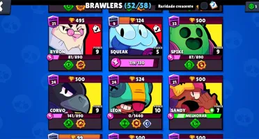 Conta Brawl Stars 23k de troféu 4 brawl lendário e skins