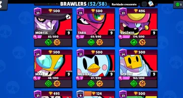 Conta Brawl Stars 23k de troféu 4 brawl lendário e skins